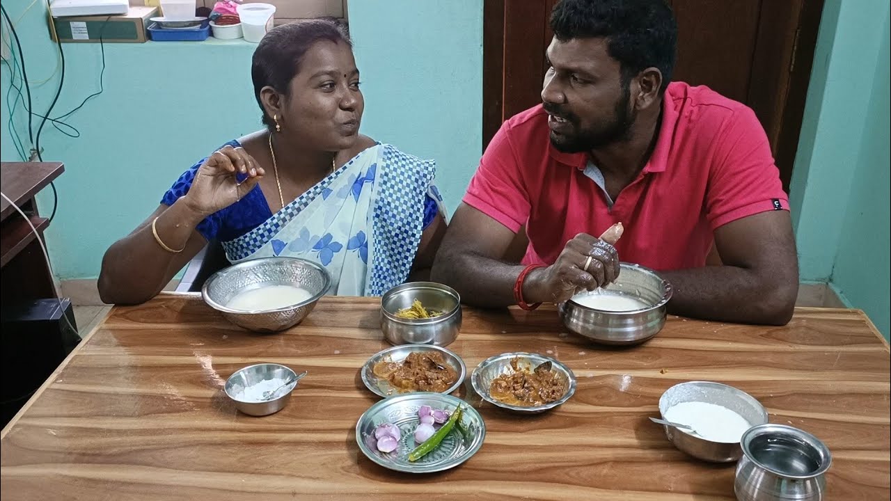 பழைய சோறும் கருவாட்டு குழம்பும்