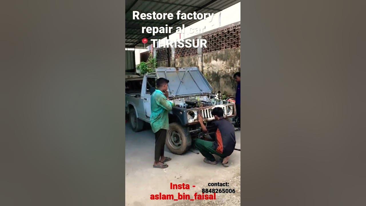 restore old car garage in thrissur #thrissur #kerala#vandipranthan #