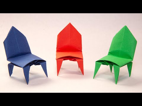 Оригами мебель в старшей группе