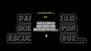 DARÍA TODO por escuchar tu voz ⏳💔 | Letra Original: Jorge Marín #Poesia