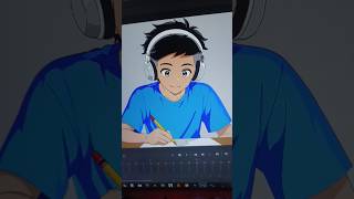 Just Digital Art, No pressure😊🤗✍️ #shorts #drawing