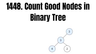 1448. Count Good Nodes in Binary Tree | LeetCode Using Python