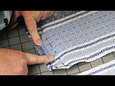 How to Fold Beautiful Woven Hems - Finishing Weaving