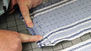 How to Fold Beautiful Woven Hems - Finishing Weaving