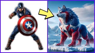 AVENGERS But WOLF  VENGERS  ALL CHARACTERS  ( MARVEL & DC ) 2024