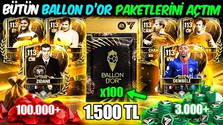 Mağazadaki̇ Bütün Ballon Dor Paketleri̇ni̇ Açtim 113 Gen Çikti Mi ? Sinirsiz Paket Açilimi Fc Mobile