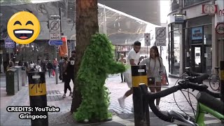 The craziest screams ever. Bushman prank in UK.