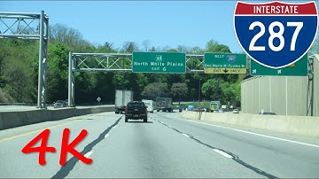 ⁴ᴷ Cross Westchester Expressway (Interstate 287) westbound [4K VIDEO]