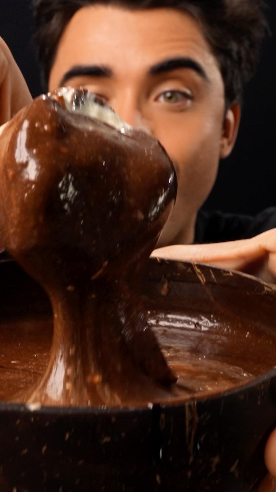 Mukbang ASMR Eating Milka Ice Cream \u0026 Hot Nutella Chocolate