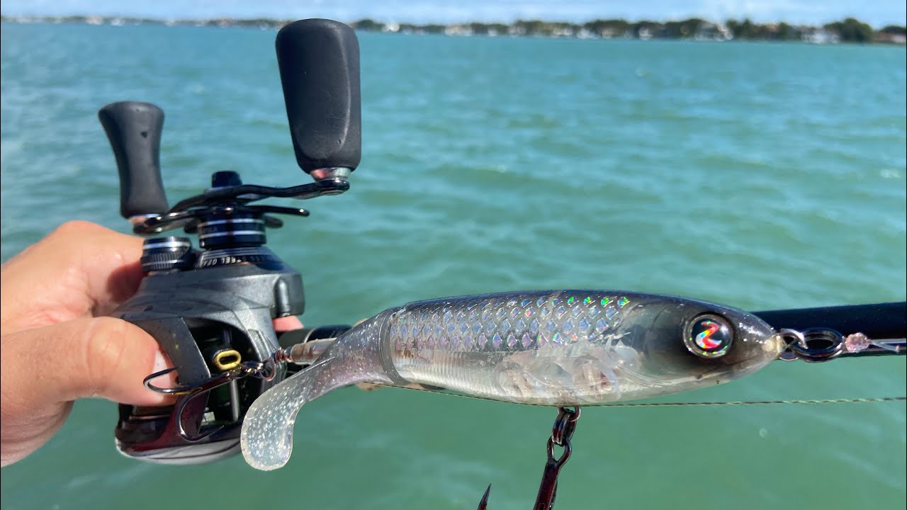 Whopper Plopper in Saltwater Catches a GIANT! 