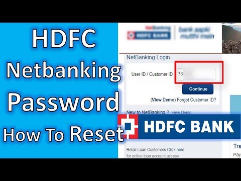 How to Change HDFC Netbanking Password,hdfc netbanking ipin reset, Netbanking Password Reset | TNG