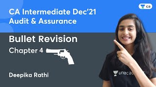 CA Inter Audit | Chapter 4 | Bullet Revision | Dec'21 | Deepika Rathi