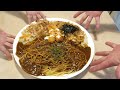 Massive Combo Plate with Fried Rice, Noodle and Spaghetti − Japanese Street Food