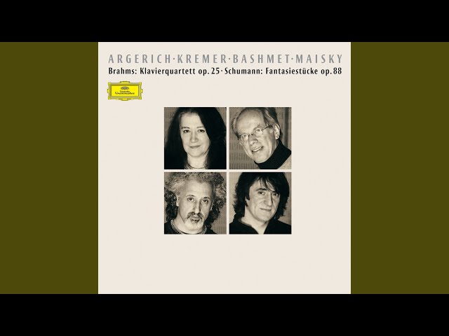 Brahms: Piano Quartet No. 1 in G Minor, Op. 25: III. Andante con