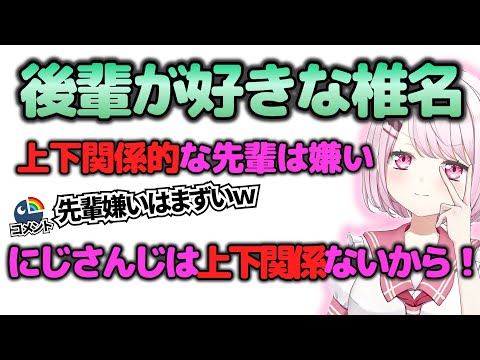 しぃしぃとする先輩後輩トーク【椎名唯華/にじさんじ切り抜き】