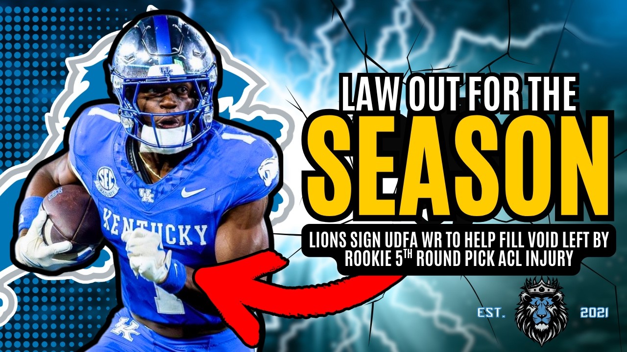 AND SO IT BEGINS: Detroit Lions Rookie WR Kendrick Law Has TORN ACL!