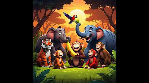 MILO, THE MONKEY’S LOST BANANA🐵 #moral #stories #kids #bedtimestories #fun #adventure#jungle#animals