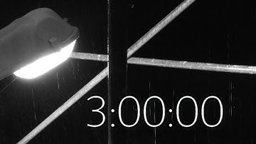 🌧️ 3 Hour Timer Night Rain Sounds and Gentle Alarm for Sleep, Study and Relaxation | Nature Sounds 🌙