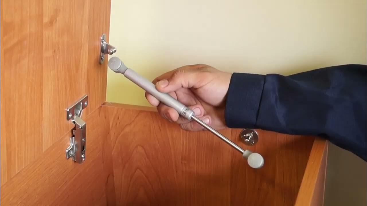 Как снять газлифт мебельный с дверцы шкафа