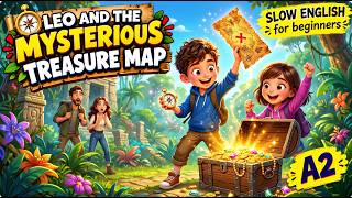 They Found a Treasure Map… But Someone Was Watching Them! 😱 | Easy English Listening (A2)