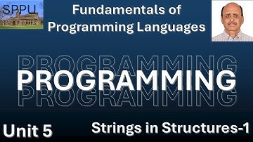 SPPU Sem-1 FPL Unit-5 - Strings in Structure   1