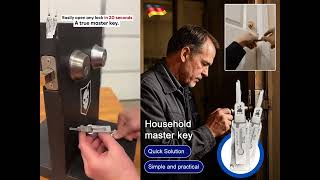Never worry about forgetting your keys again, easily open any lock in 20 seconds