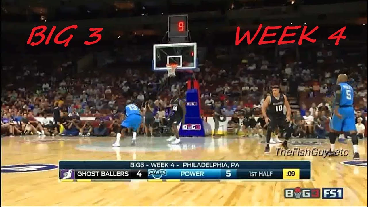 BIG 3 Basketball League Week 4 Ghost Ballers Vs THE Power YouTube