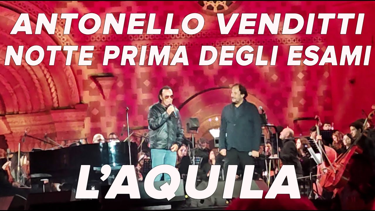 testi antonello venditti notte prima degli esami