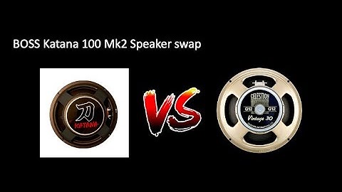 Boss Katana 100 Speaker Swap - Celestion V30