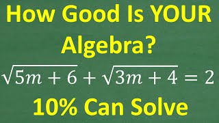 This Square Root Equation Will STUMP 90% of Students!