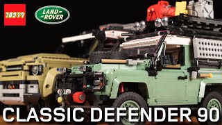 樂高 Land Rover Classic Defender 90 10317 開箱,超 MAN、超爺們!與 LEGO 2019 科技系列版本路虎衛士 42110 比較起來,連底盤都更用心設計