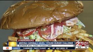 Arizona Cardinals unveil 7 lb. burger