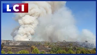 Incendie dans le Gard : plus de 480 hectares parcourus à Générac, 190 personnes évacuées