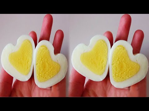 just 1 minute: Make a Heart Shaped Hard Boiled Egg for Valentine&#39;s Day | valentine day Boiled Egg