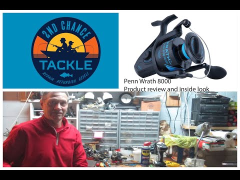 Penn Wrath 8000 spin fishing reel an inside look and how to service 