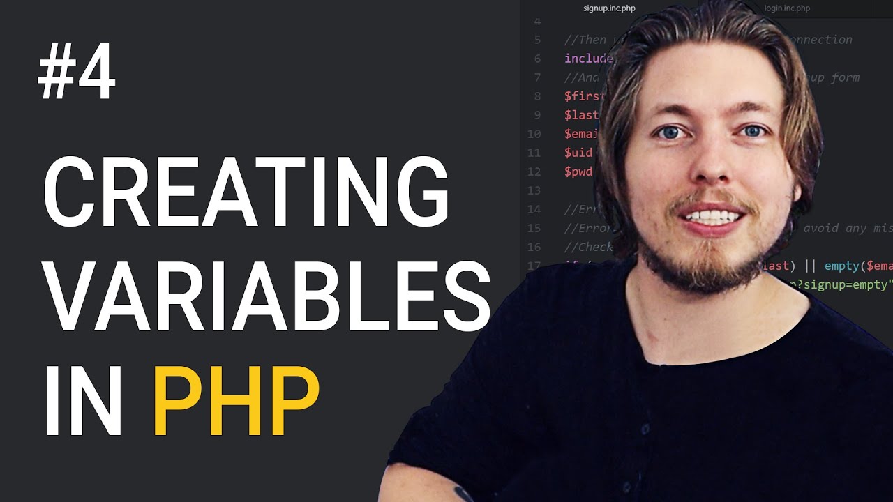 4: Variables In PHP | Procedural PHP Tutorial For Beginners | PHP Tutorial