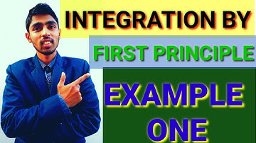 how to solve integration by first principle      Definite integral as the limit of a sum example 1