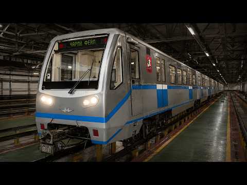 Запуск и обкатка нового поезда 81-740 "Русич" на Кольцевой линии в Metrostroi!