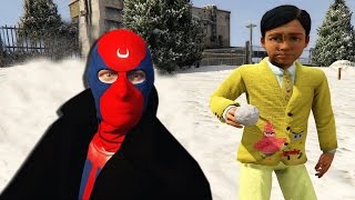 Afacanlar Kartopu Oynuyor Sonra Akıncı ile Tanışıyorlar (GTA 5 Gerçek Hayat)