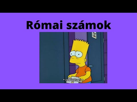 Videó: A Római Számok Beírása