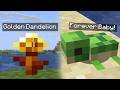 Minecraft Adds SECRET Way to Keep Baby Mobs Tiny FOREVER! (Golden Dandelion)
