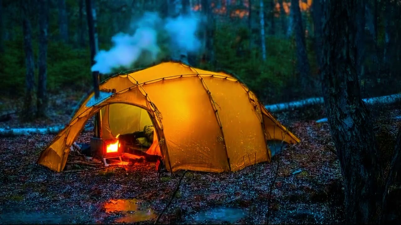 Sleeping in a Tent During Heavy Rainstorm | Deep Sleep Camping Rain ASMR