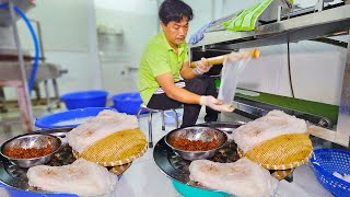 Bánh Cuốn Lá Bá Thấu 45K | TRÁNG BẰNG MÁY siêu mỏng hiếm thấy ở Sài Gòn