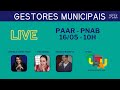Live - PAAR e PNAB - para Gestores Municipais de Cultura