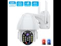 Red blue light alarm auto tracking cloud storage wireless outdoor ip pantilt home security camera