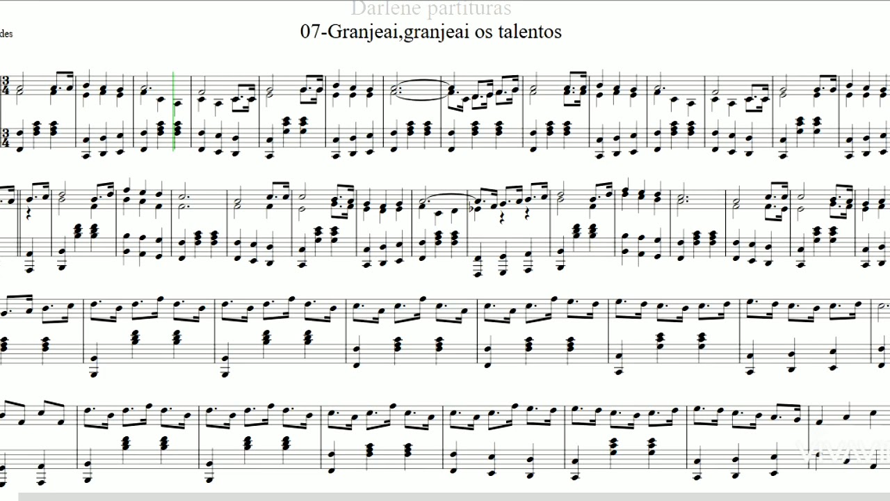 Tutorial do hino CCB 07-Granjeai, granjeai os talentos - YouTube