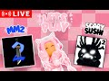 Scary Sushi and Murder Mystery 2! | Let's play Roblox! | BloxiKoa |