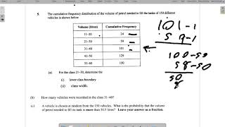 CSEC Mathematics May 2019 Question 5 b