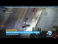 Wild monster pickup truck pursuit ends in San Fernando Valley | ABC7