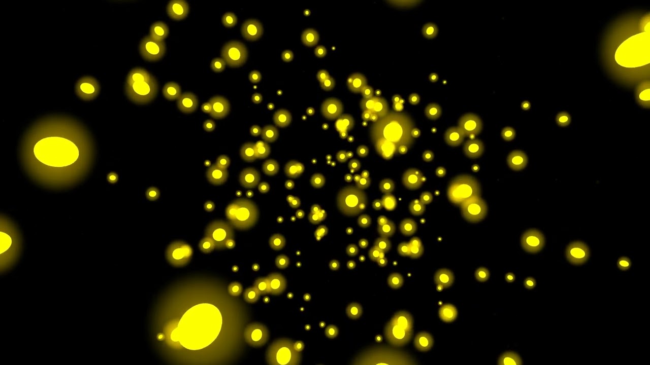 Glowing falling balls - satisfying bokeh animation loop